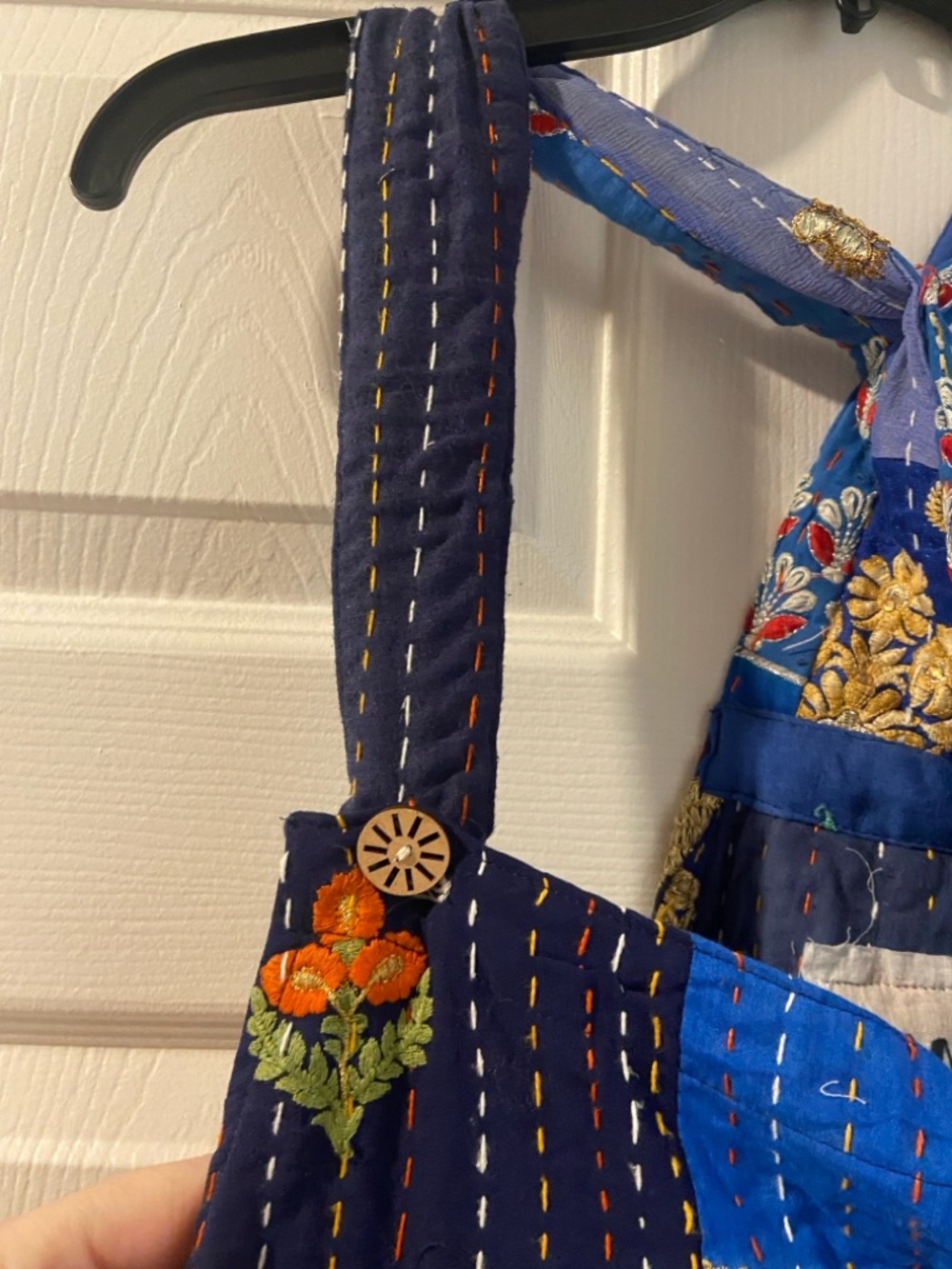 Kantha Karma Patchwork Overalls - Picture 9 of 14